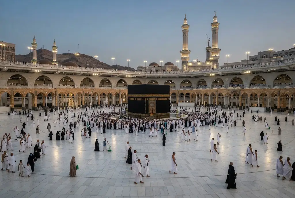 Places to visit in Makkah during Umrah with Al-Masjid Al-Haram and Kaaba